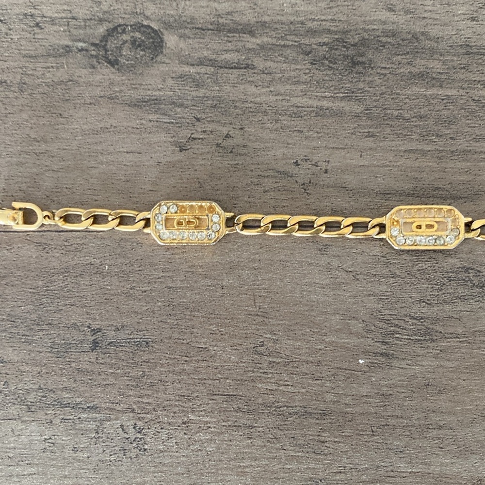 Christian Dior bracelet vintage missing rhinestones - Picture 9 of 12